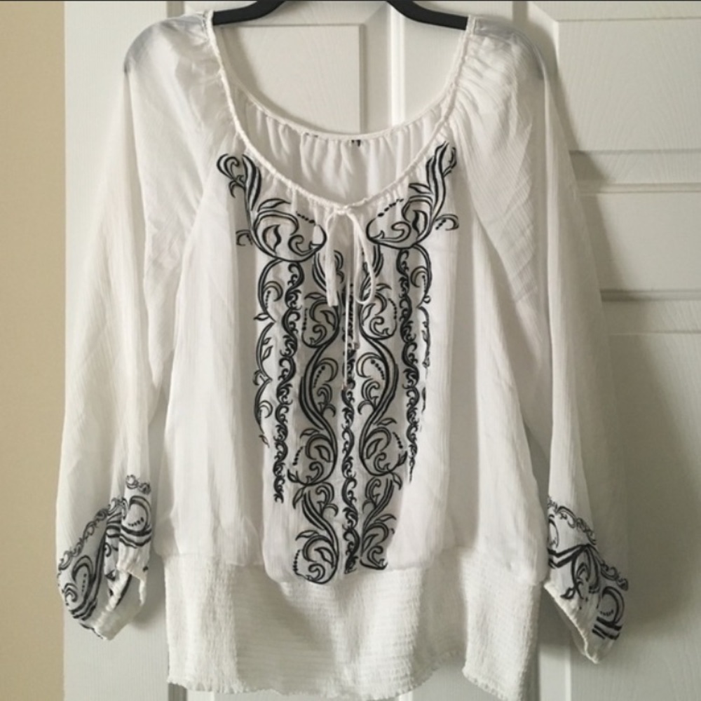 WHBM Peasant blouse
